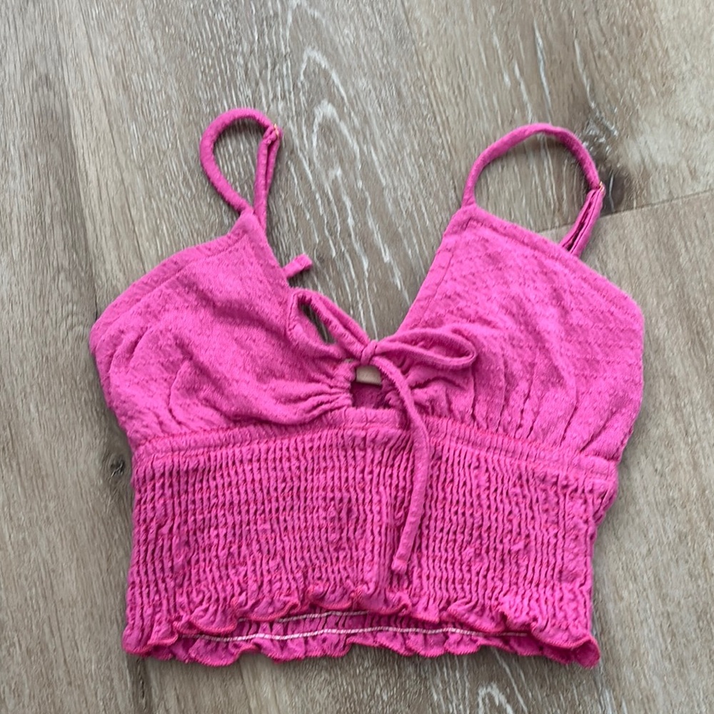 Billabong Pink Knit Women's crop Top size XS